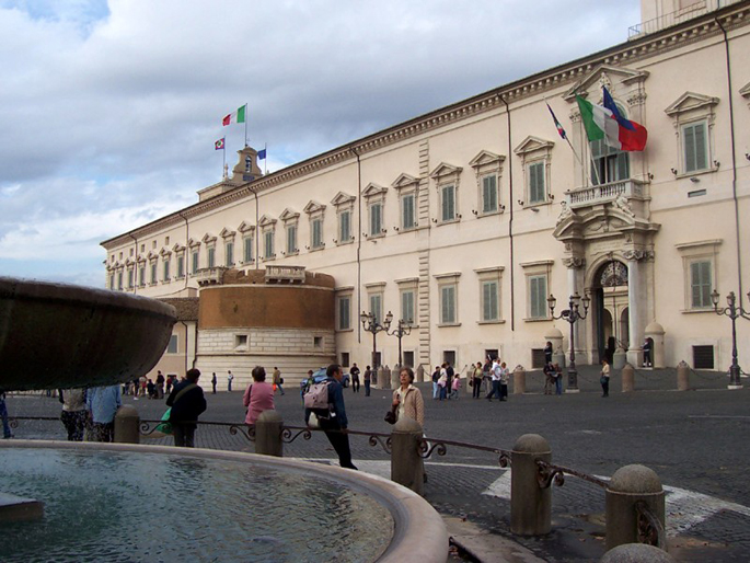 Quirinalspalast in Rom, Fassade von Domenico Fontana